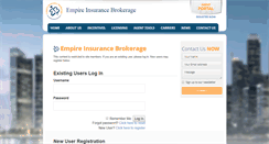 Desktop Screenshot of empireins.com